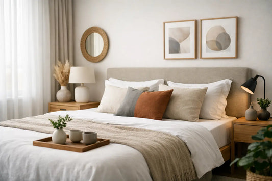 Como decorar quarto de casal com equilíbrio